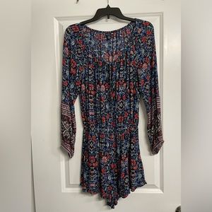 American Eagle floral romper